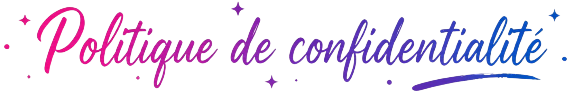 Politique de confidentialité